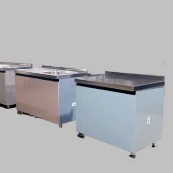 Single outdoor Stainless Steel Grill Cabinets with work table