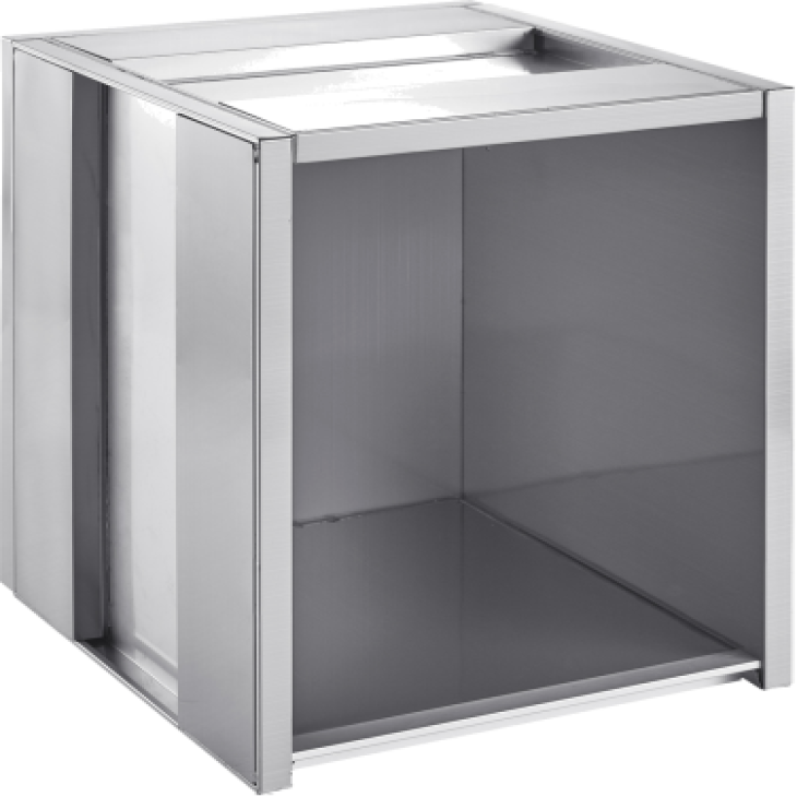 Single outdoor Stainless Steel Grill Cabinets with work table